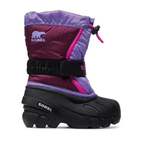 SOREL YOUTH FLURRY GIRLS’ SNOW BOOT size 8 - Picture 1 of 9